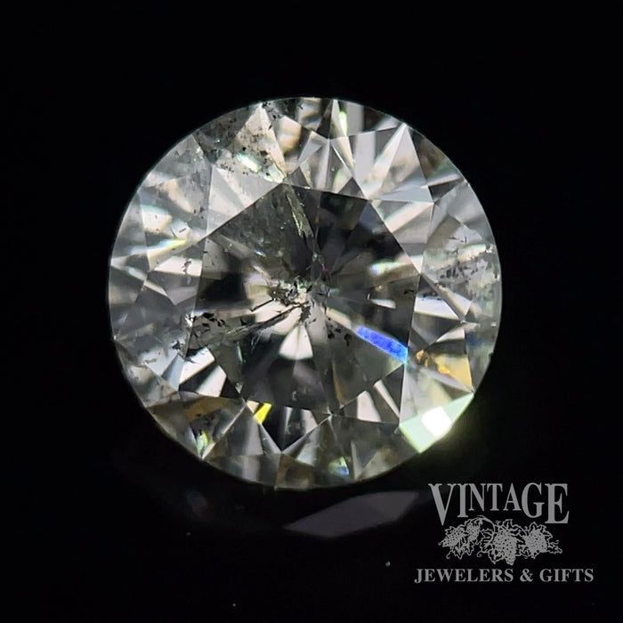 2.17 carat, I color, I2 clarity, Round brilliant , natural diamond, GIA graded