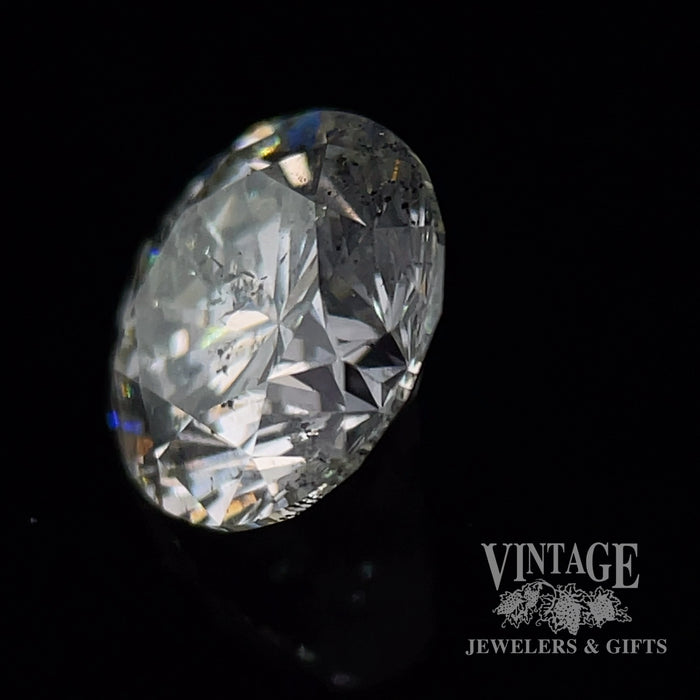 2.17 carat, I color, I2 clarity, Round brilliant , natural diamond, GIA graded