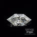 .73 elongated hexagonal, J color, SI1 clarity natural diamond top