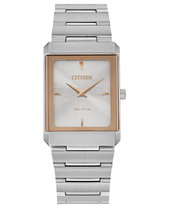 Citizen Eco Drive stainless steel two tone "Stiletto" wristwatch 