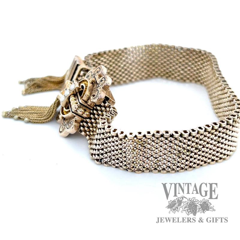 Victorian 10k gold slide bracelet side2