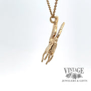 Pegasus Pendant/Charm in 14k Yellow Gold SIDE