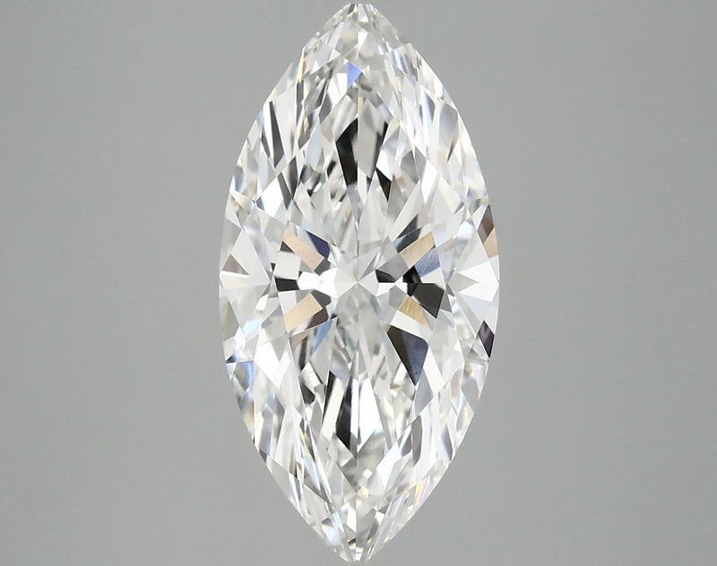 3.05 Carat, Marquise Brilliant Cut, E Color, VVS 2 Clarity, Lab Grown Diamond