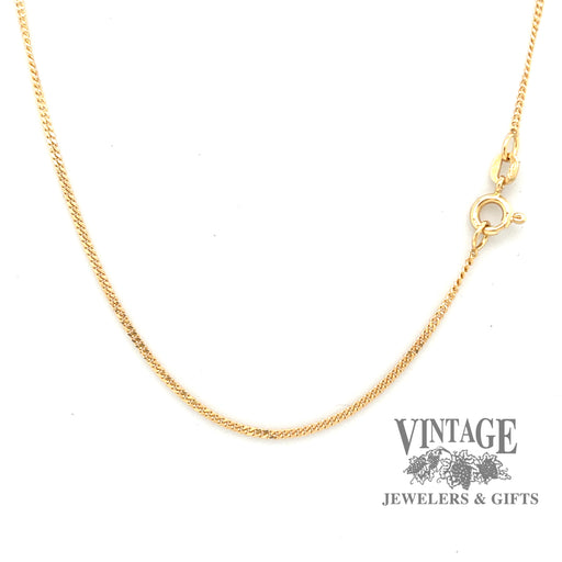 20” 18ky gold curb link chain necklace