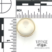 18 karat yellow gold 1.3 ctw pave diamond flat band ring, with scale