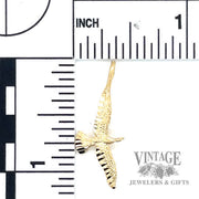  Eagle 14k gold pendant size and scale