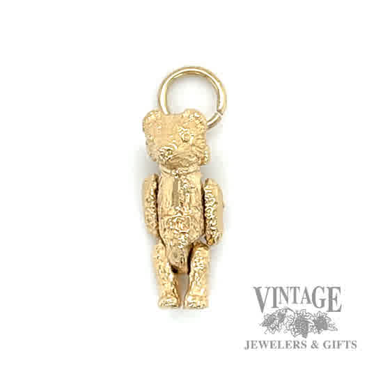 Bear 13kt gold pendant/charm