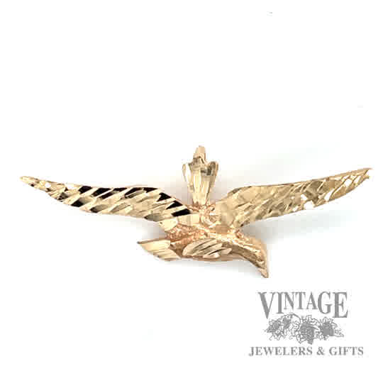 Goose 14k gold pendant 