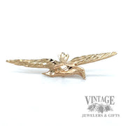 Goose 14k gold pendant  side