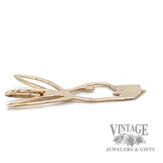 Bunny 10k gold pendant  side