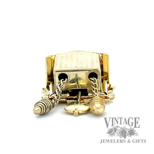Cuckoo Clock 14k gold pendant front