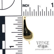 whistle 14k gold pendant size and scale