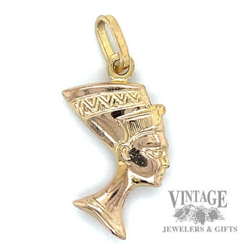 Nefertiti 14k gold pendant 