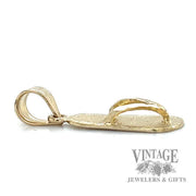 Sandals 14k gold pendant side