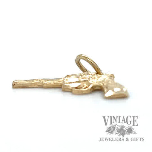 Revolver 13k gold pendant side