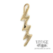 Lightning Bolt 14k gold pendant 