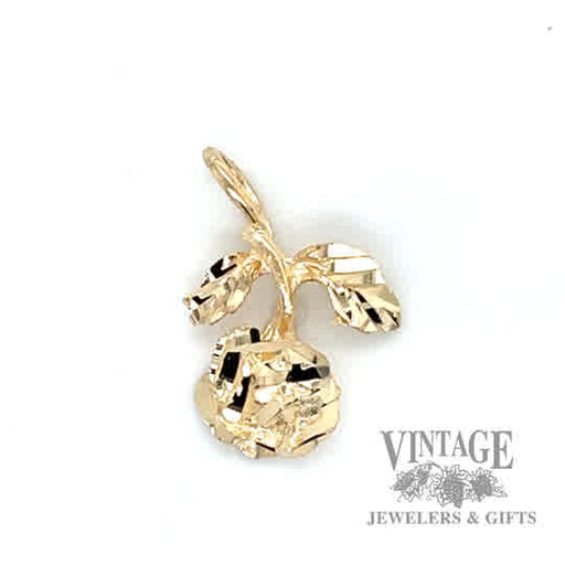 Rose 14k gold pendant 