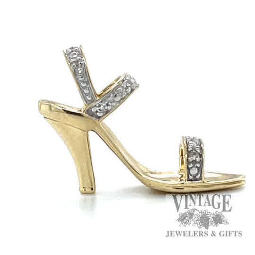 Heal with Diamonds 10k gold pendant 