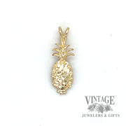 Pineapple 14k gold pendant front