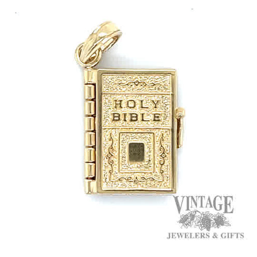 Bible 14k gold pendant 