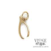 Protractor 10k gold pendant 