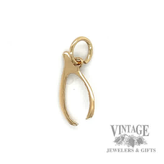 Protractor 10k gold pendant 