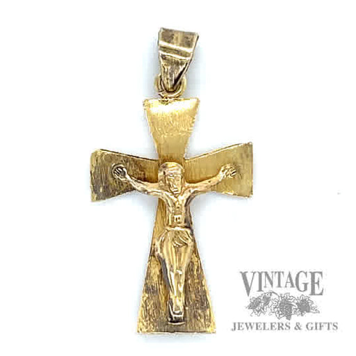Jesus Cross 9k gold pendant 