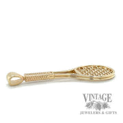 Tennis Bracket 14k gold pendant side