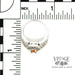 10kw gold oval spessartine diamond pave ring with scale