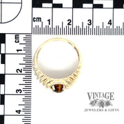 Tiger's Eye Cabochon Ring in 10K SCALE