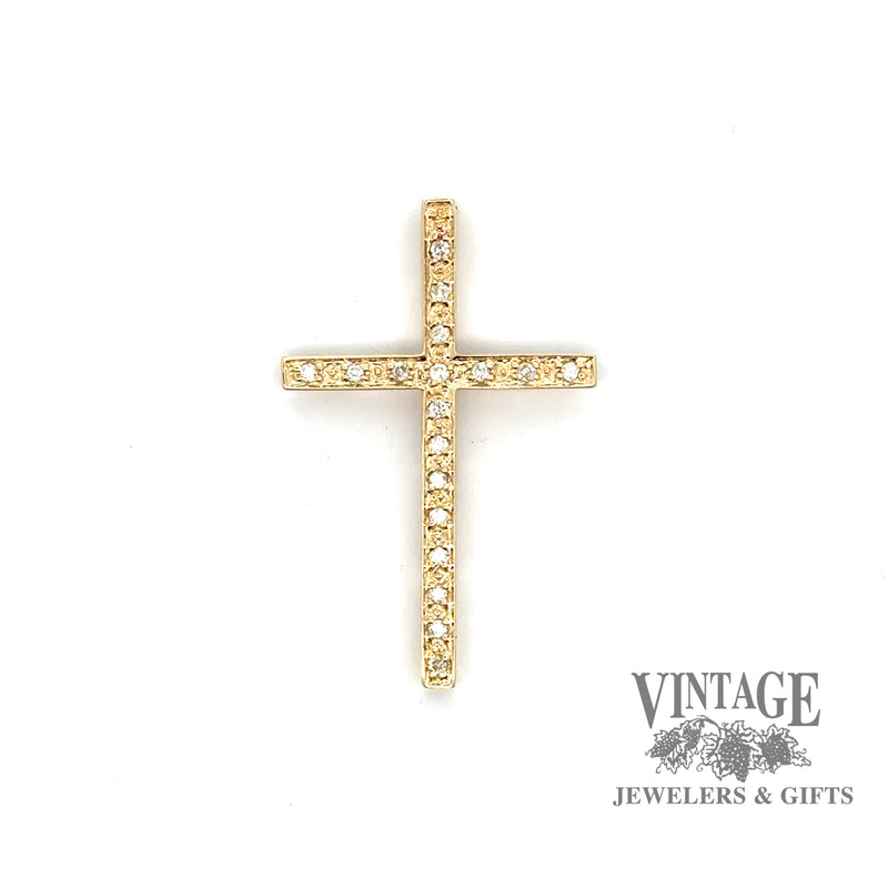 14ky gold diamond  cross