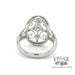 Oval filligree 18kw gold diamond ring bottom