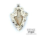 14kw gold Arrowhead and diamond pendant, backside