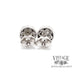 Hearts on Fire natural diamond 1.3 CTW cluster stud earrings back