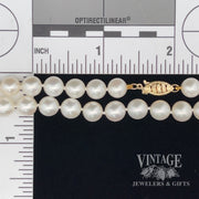 Akoya white rose pearl 18” necklace