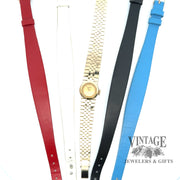 Vintage Ladies slide Rolex 18ky gold watch, with assorted bands