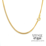 24” 18ky gold 2.3 mm cable chain