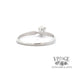 14kw gold .38ct natural diamond solitaire ring, rear view