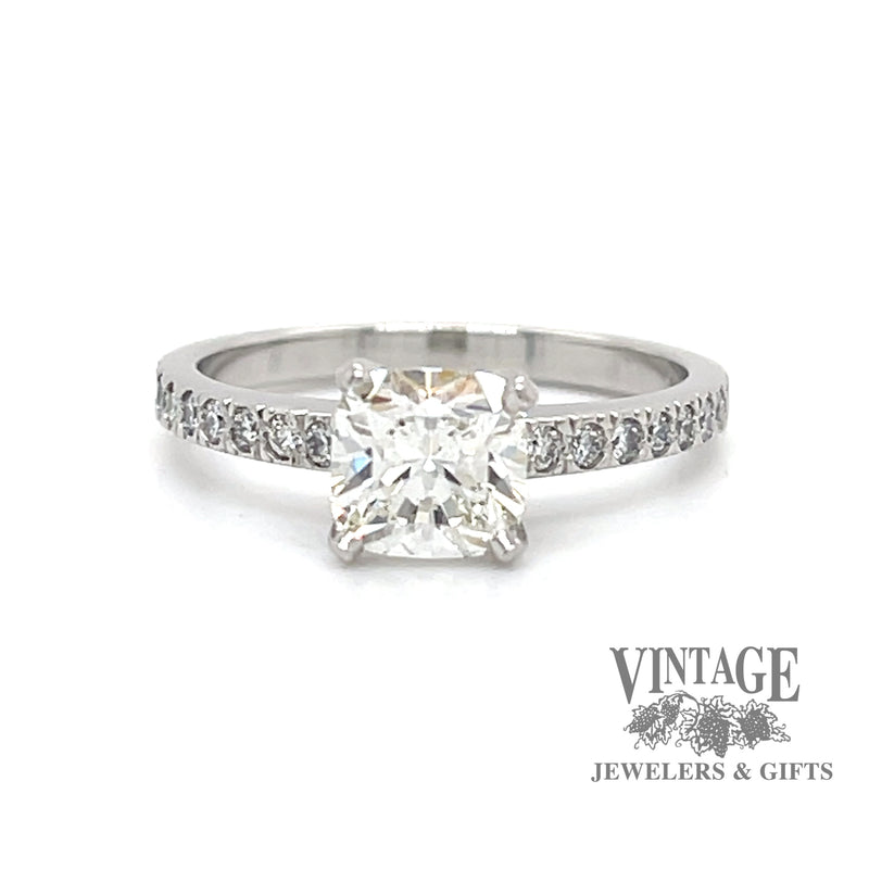 1.12 ctw diamond and platinum Tiffany and Co. ring