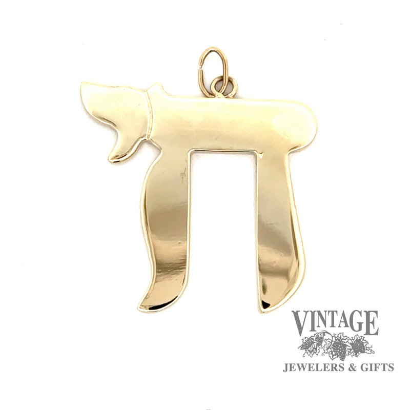 14ky gold Chai pendant
