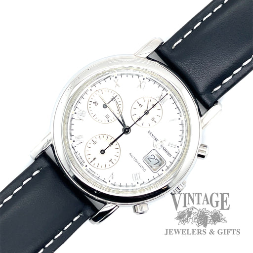 Ulysses Nardin automatic stainless steel wristwatch.