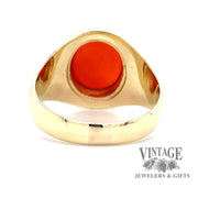 Carnelian 18ky gold ring bottom