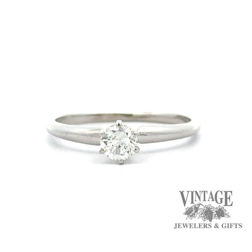 14kw gold .38ct natural diamond solitaire ring