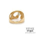 Swirl Ring with .33 Diamond in 14k BACK