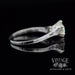 .98 carat antique platinum diamond solitaire ring side
