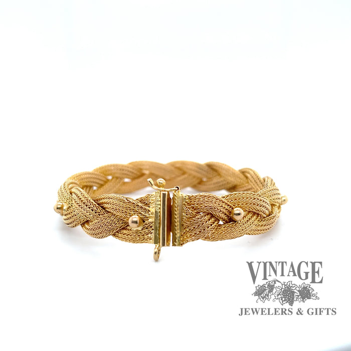 Braided Mesh Bracelet in 18k BACK