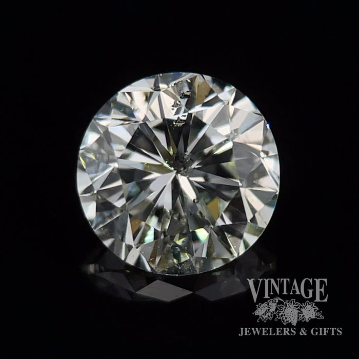 1.19 carat, I color, I1 clarity, round brilliant, natural diamond, GIA graded