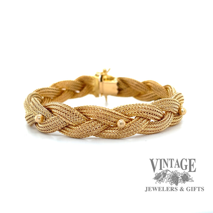 Braided Mesh Bracelet in 18k FRONT