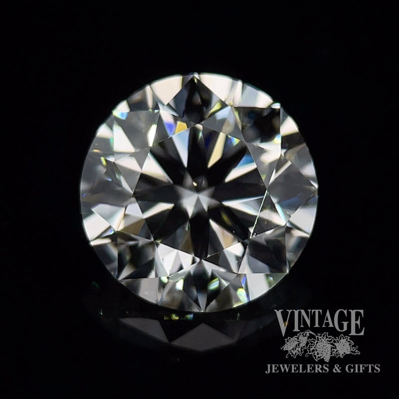 2.03 carat, round brilliant, E color, VVS2 clarity, lab diamond