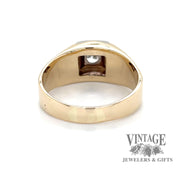 Diamond illusion 14ky gold ring bottom